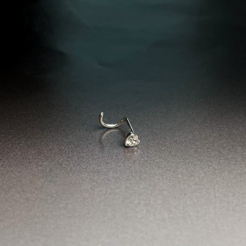 เจาะจมูกใส 20G วัสดุซิลิโคนอ่อนนุ่ม อ่อนโยนต่อรู (2 แบบ) 