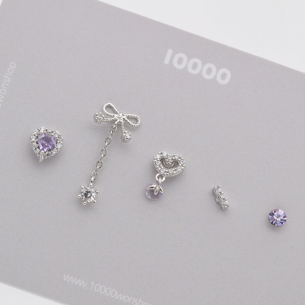 [Ready to ship] Romantic heart piercing [5 sets]