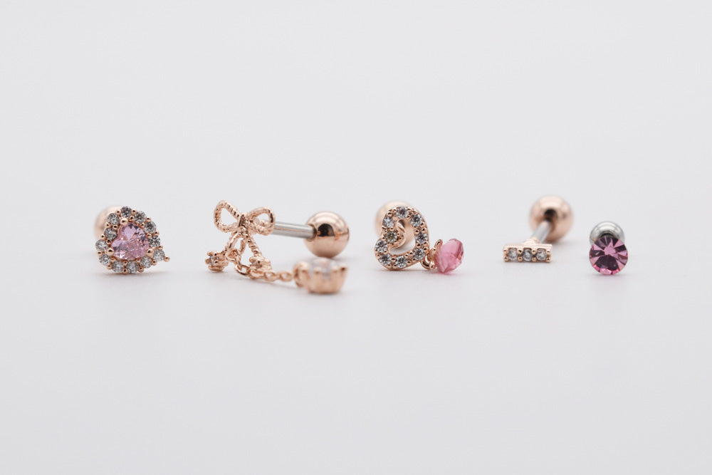 [Ready to ship] Romantic heart piercing [5 sets]