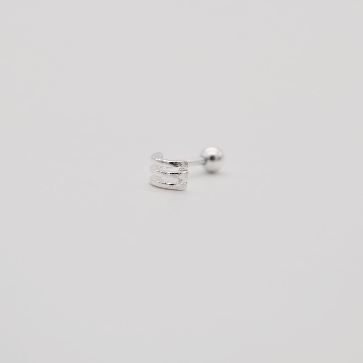 [925 Silver]3.5mm ハーフリング(2Type) 20G ボディピアス キャッチ ピアッシング