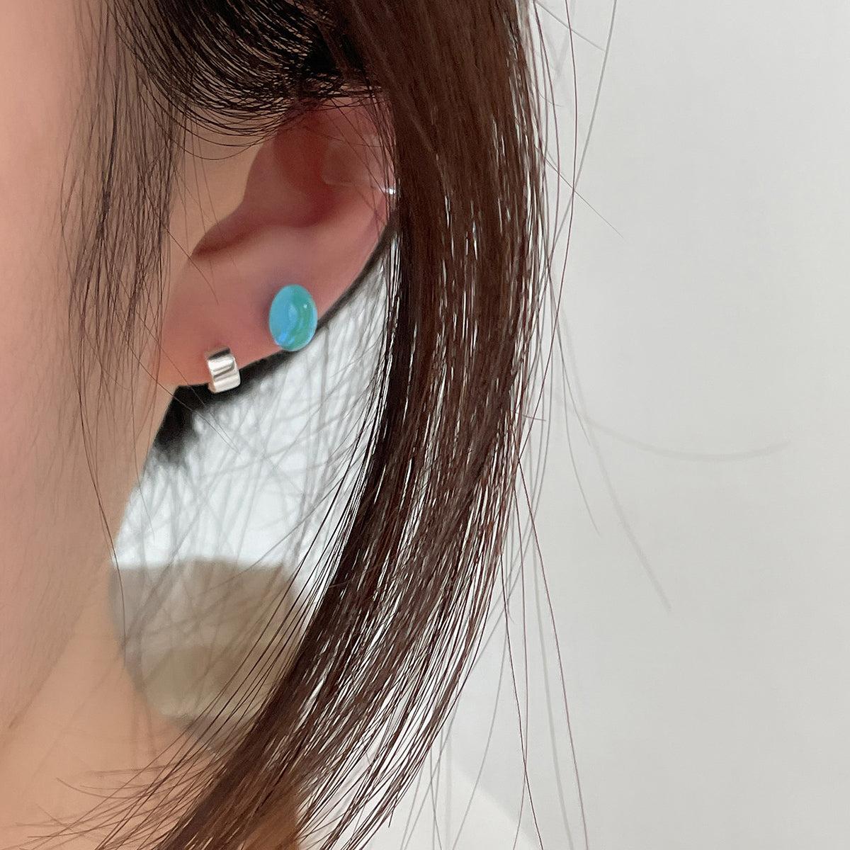 [925 Silver]3.5mm ハーフリング(2Type) 20G ボディピアス キャッチ ピアッシング