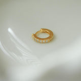 クラシック キュービック ワンタッチリングピアス (2Size 3Color) - 4MiLi (フォーミリ)