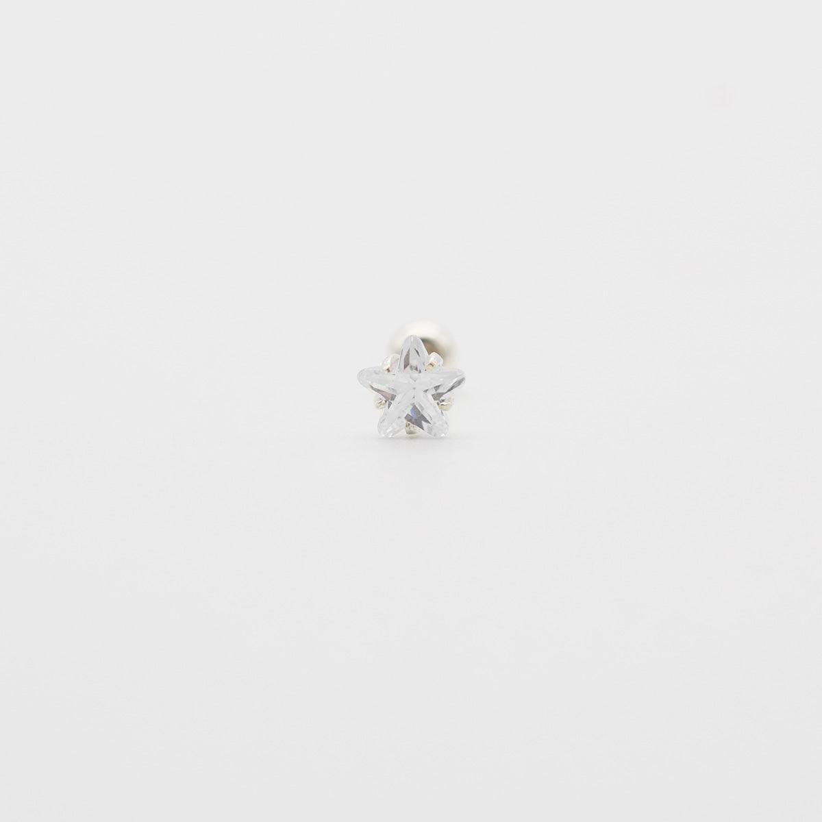 [925 Silver] 星 キュービック ピアス ボディピアス キャッチ - 4MiLi (フォーミリ)