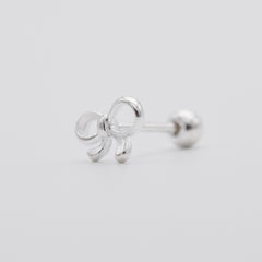 [925 Silver] Round Ribbon Piercing 20G Body Piercing Back Piercing Cartilage Piercing 