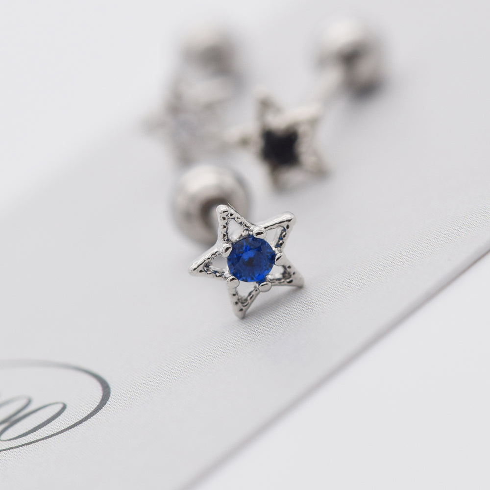 [ผ่าตัด] ริบบิ้นมินิโฟลว์ (3 สี) 16G เจาะร่างกาย เจาะหลัง เจาะกระดูกอ่อน 