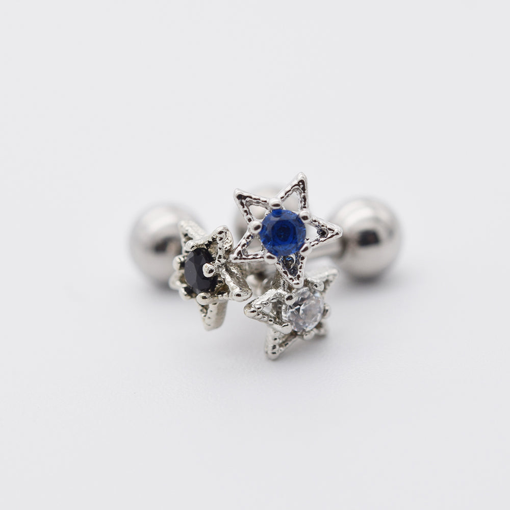 [ผ่าตัด] ริบบิ้นมินิโฟลว์ (3 สี) 16G เจาะร่างกาย เจาะหลัง เจาะกระดูกอ่อน 