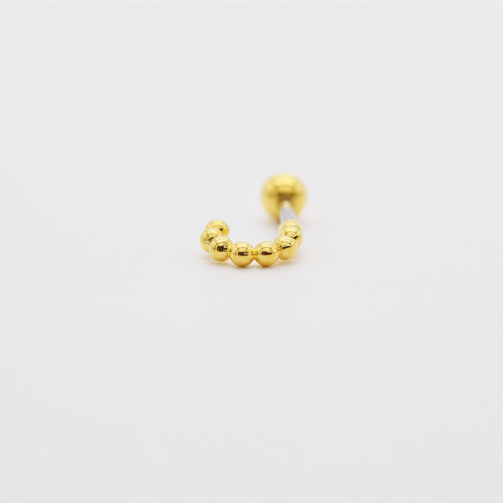 [Surgical] Mini Ball Half Hoop Ring (3 Colors) 16G Body Piercing Back Piercing Cartilage Piercing 