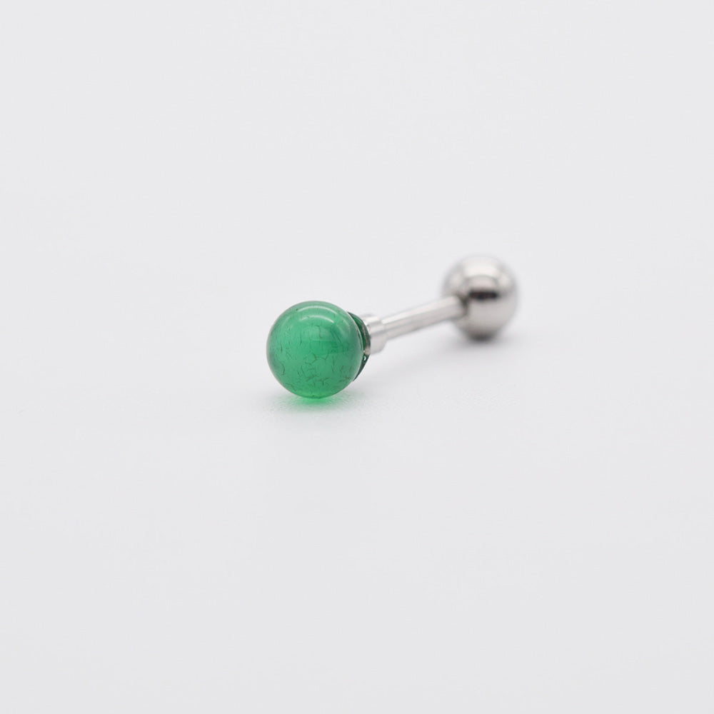 [Surgical] Pole-in Gemstone Ball (3 Colors) 16G Body Piercing Back Piercing Cartilage Piercing 