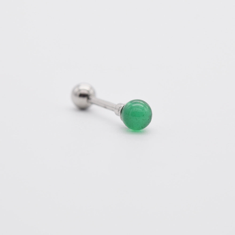 [Surgical] Pole-in Gemstone Ball (3 Colors) 16G Body Piercing Back Piercing Cartilage Piercing 