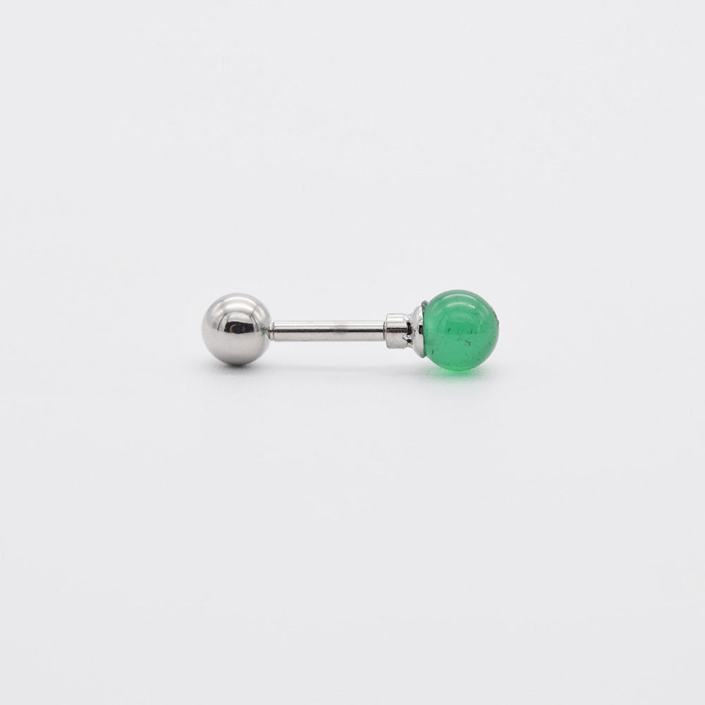 [Surgical] Pole-in Gemstone Ball (3 Colors) 16G Body Piercing Back Piercing Cartilage Piercing 