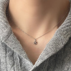 [All Surgical] Snowflake Cubic Chain Necklace (5 Sizes)