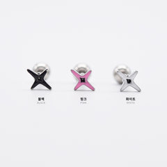 [全サージカル]シンカラーライン スピリット スターバーベル (3Color) 16G ボディピアス キャッチ