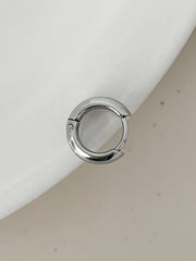 [全サージカル]ラウンドボリューム ワンタッチリングピアス （3mm / 4mm）外径11mm 13mm 16mm