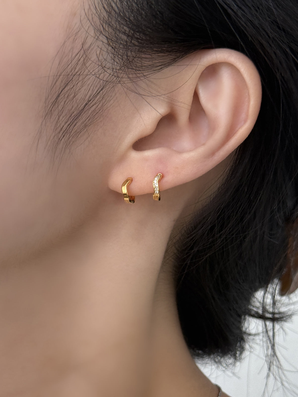 [Surgical] Mini Flow Ribbon (3 Colors) 16G Body Piercing Back Piercing Cartilage Piercing 