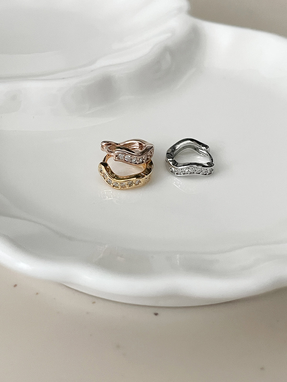 [Surgical] Mini Flow Ribbon (3 Colors) 16G Body Piercing Back Piercing Cartilage Piercing 