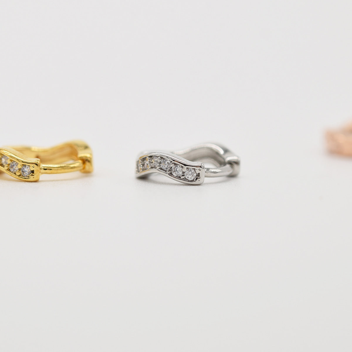 [Surgical] Mini Flow Ribbon (3 Colors) 16G Body Piercing Back Piercing Cartilage Piercing 