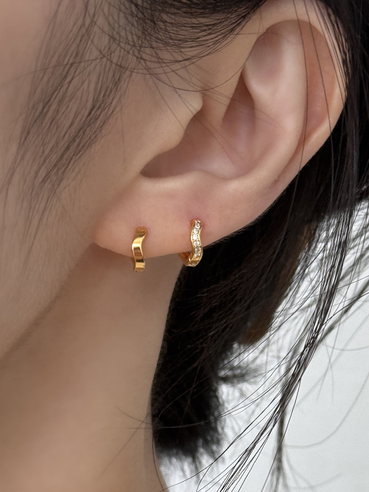 [Surgical] Mini Flow Ribbon (3 Colors) 16G Body Piercing Back Piercing Cartilage Piercing 