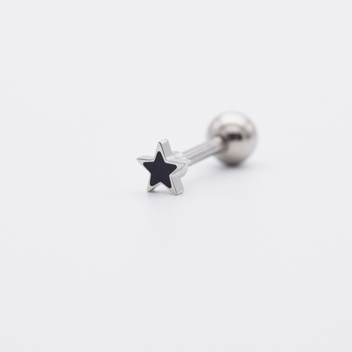 [全サージカル]ミニ エポキシ 星＆クロス バーベルピアス 16G サージカルステンレス / ミニ / エポキシ / スター / クロス / バーベルピアス