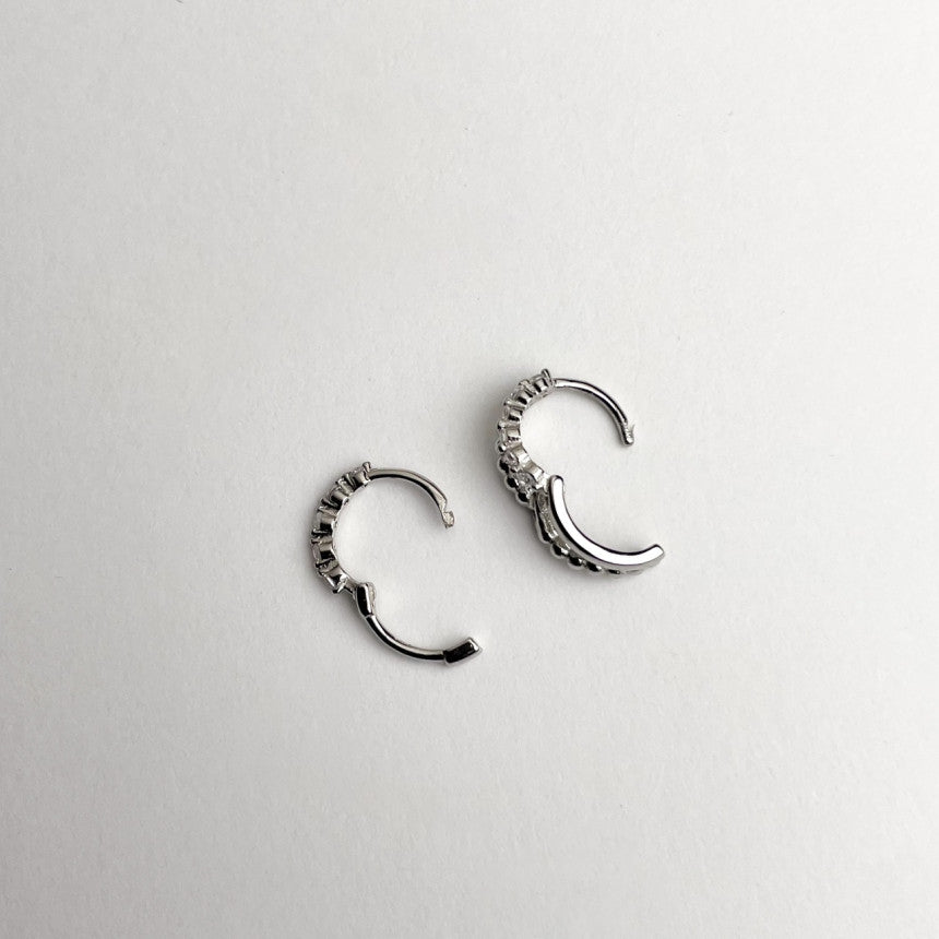 【CocoPiercingオリジナル】silver925 ノーズリング キュービック (2Type) 20G ノーズピアス / 鼻ピアス / リング / シルバー925 / キュービック / 1個売り