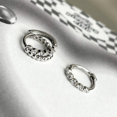 【CocoPiercingオリジナル】silver925 ノーズリング キュービック (2Type) 20G ノーズピアス / 鼻ピアス / リング / シルバー925 / キュービック / 1個売り