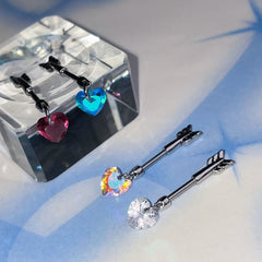 [Surgical] Jewel Heart Arrow Helix (4 Colors) 16G Body Piercing Cartilage Piercing Single Ear 