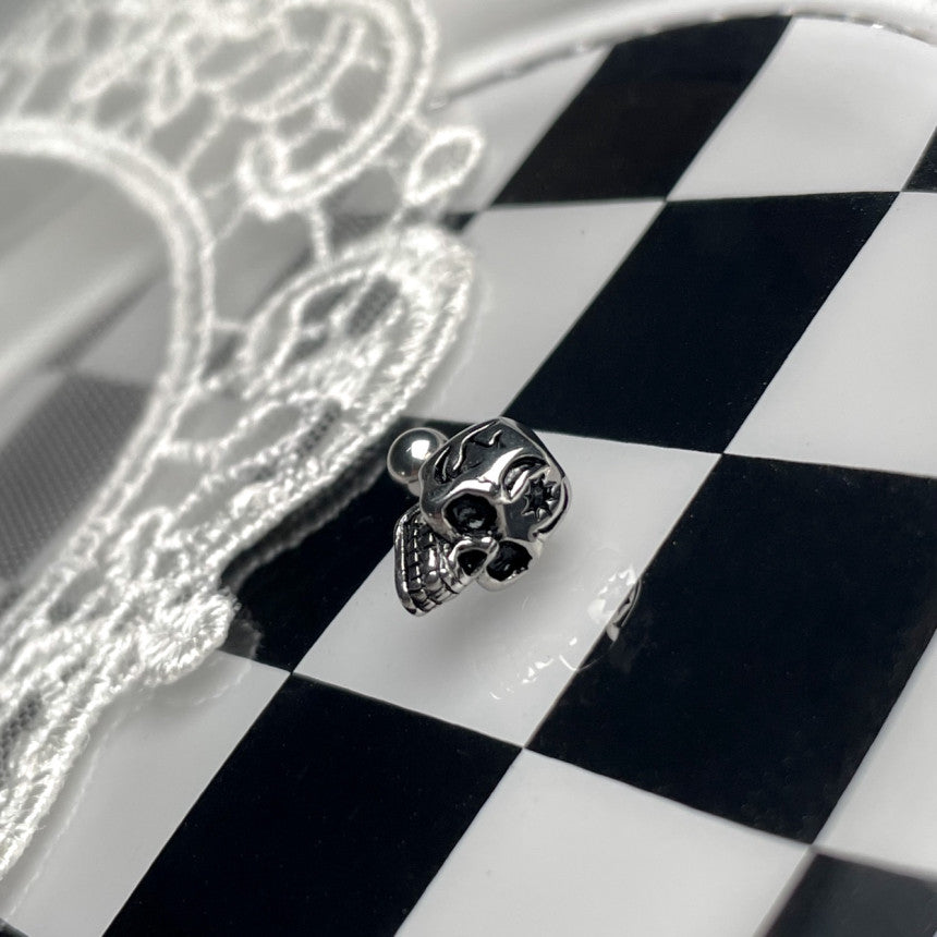 [全サージカル]デスミューズ スカルピアス 16G (3Type) ボディピアス 軟骨ピアス