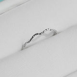 [925 Silver] カット ウェーブ リング