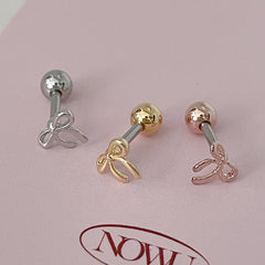 [Surgical] Mini Flow Ribbon (3 Colors) 16G Body Piercing Back Piercing Cartilage Piercing 