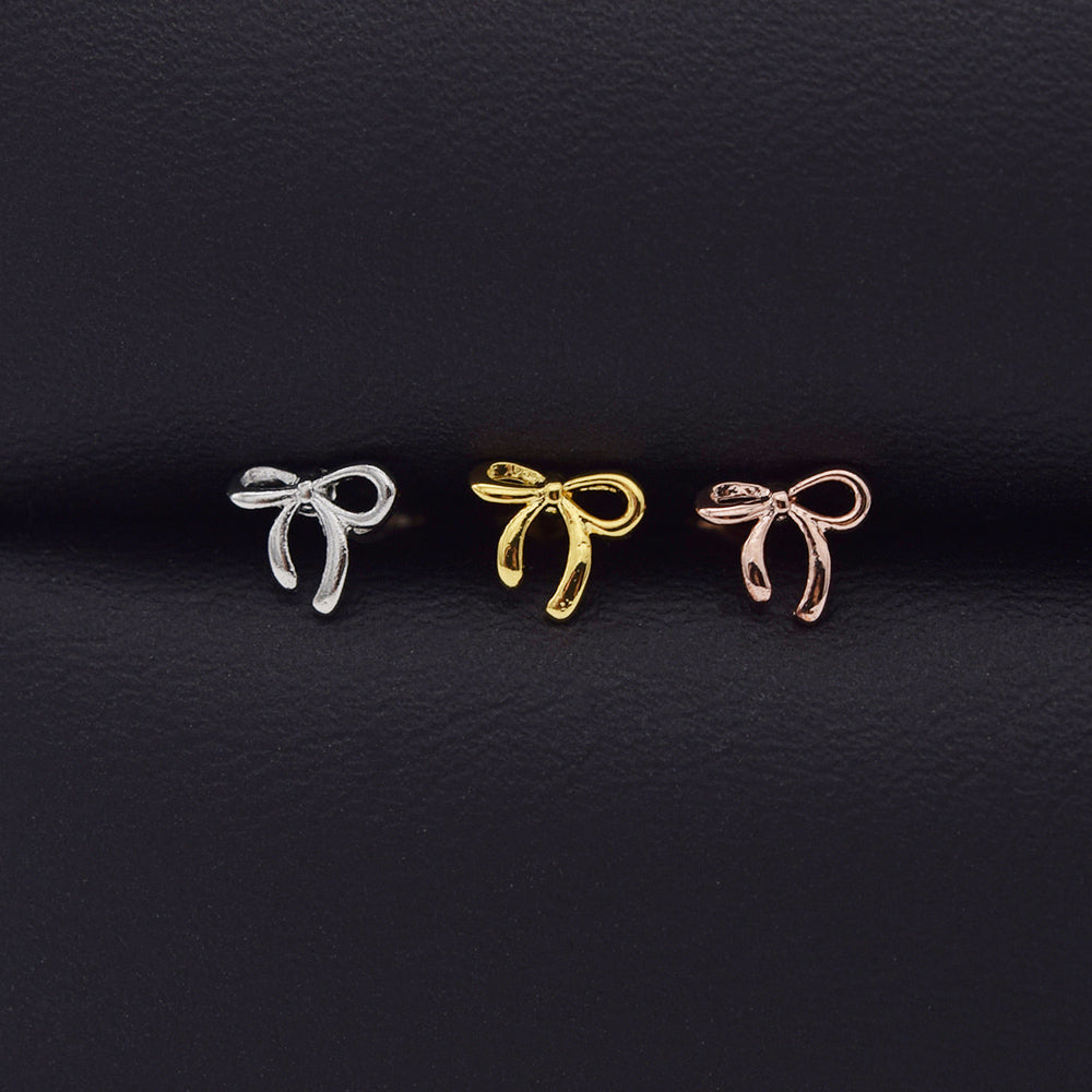 [Surgical] Mini Flow Ribbon (3 Colors) 16G Body Piercing Back Piercing Cartilage Piercing 