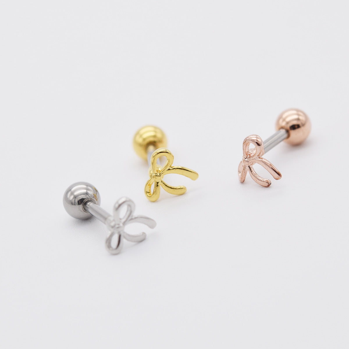 [Surgical] Mini Flow Ribbon (3 Colors) 16G Body Piercing Back Piercing Cartilage Piercing 