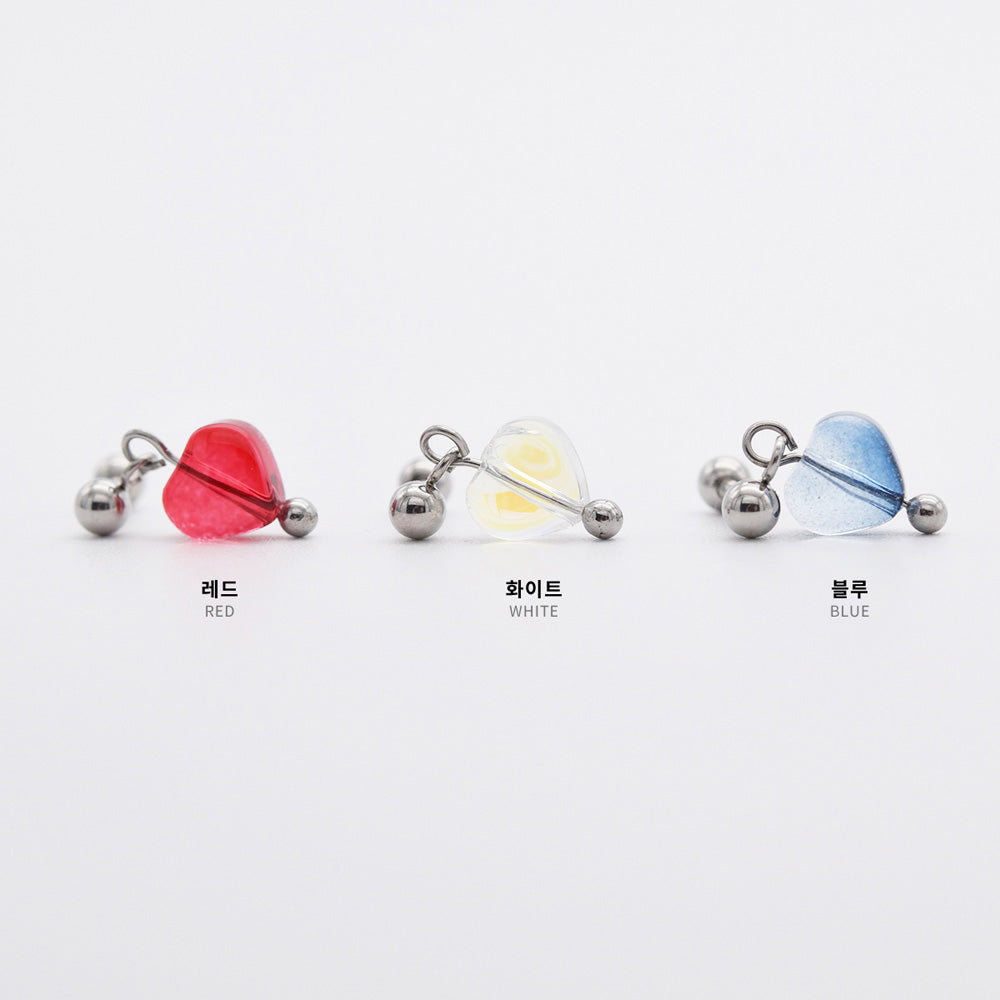 [Surgical] Mini Flow Ribbon (3 Colors) 16G Body Piercing Back Piercing Cartilage Piercing 