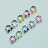 【即納】ネオン サーキュラーバーベル ピアッシング(2Size 10Color) 16G