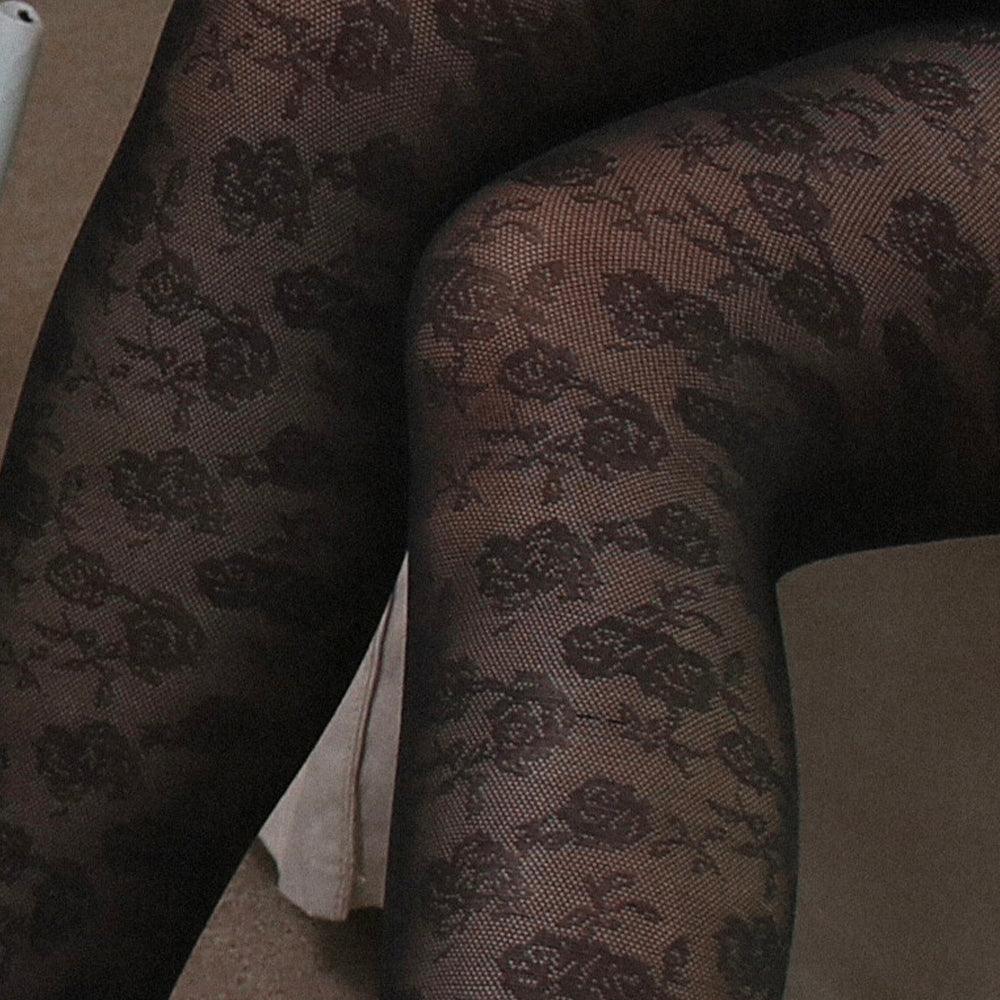vintage rose tights (2colors) タイツ/ストッキング - 4MiLi (フォーミリ)