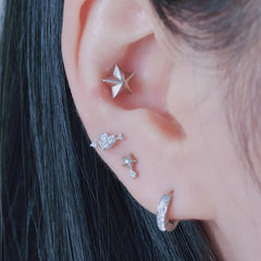 Retro Star (Piercing/Piercing) 16G Star