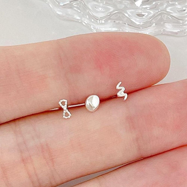 ami様♡専用ページ〔ピアス〕 925 Silver]ミニ なみ まめ リボン (3Type) 20G ボディピアス