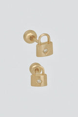 14k flash lock piercing (3Color) 21G - 4MiLi (フォーミリ)