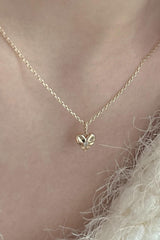 14k shining heart necklace - 4MiLi (フォーミリ)