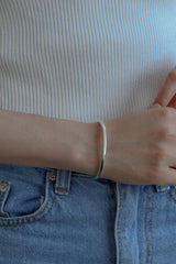 silver925 plain bangle bracelet (2color) - 4MiLi (フォーミリ)