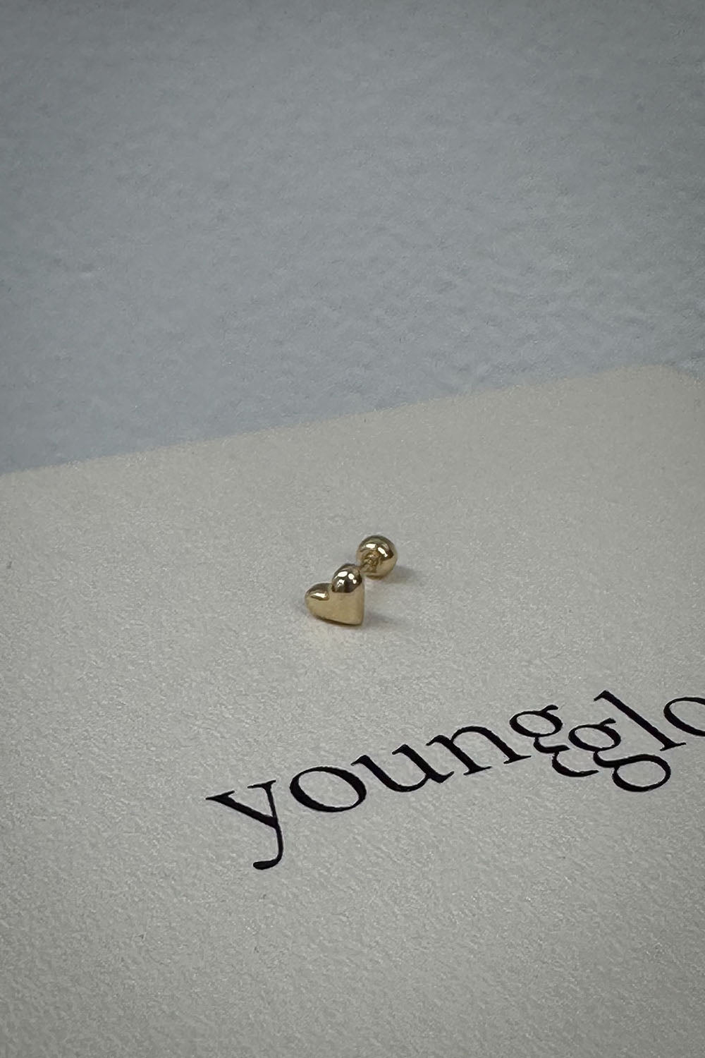 14k volume heart piercing 21G