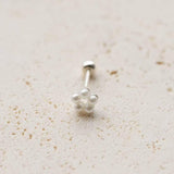 【即納】[925 Silver]真珠 花 フラワーピアス ボールキャッチ 20G - 4MiLi (フォーミリ)