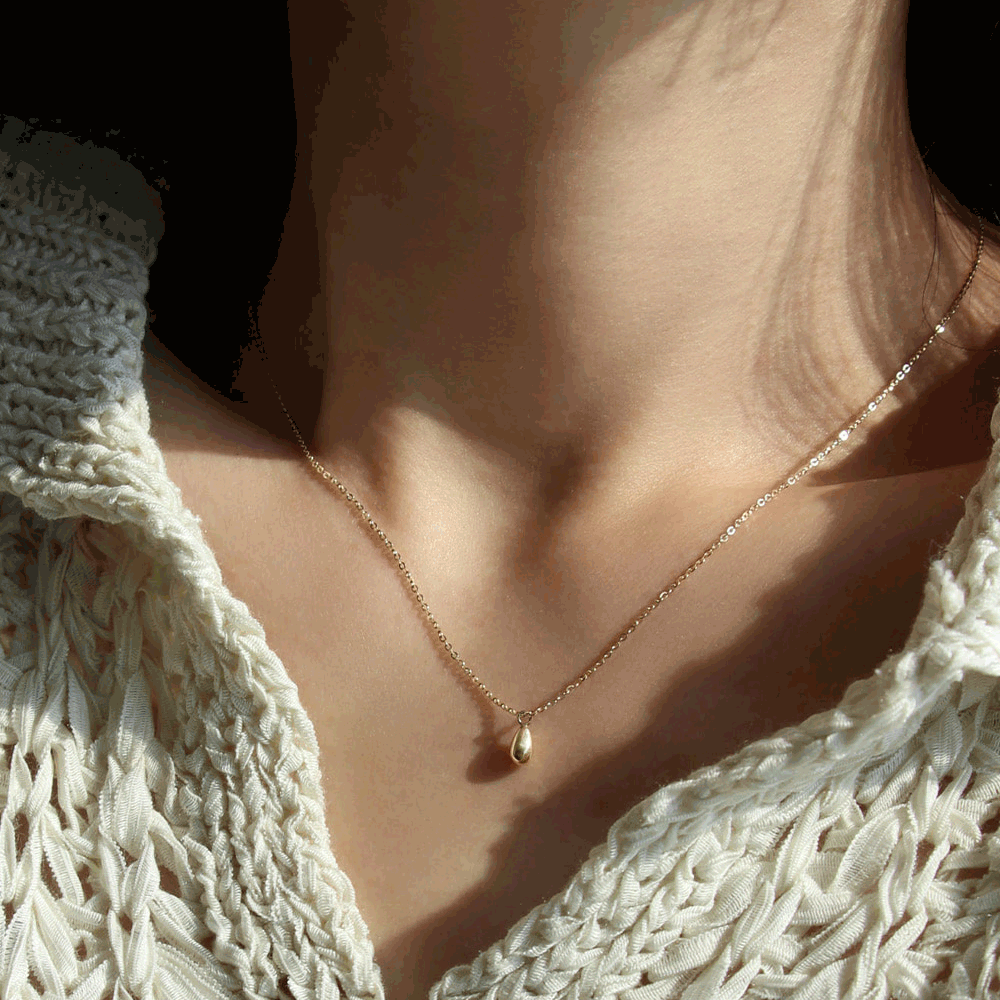 14k water drop necklace - 4MiLi (フォーミリ)