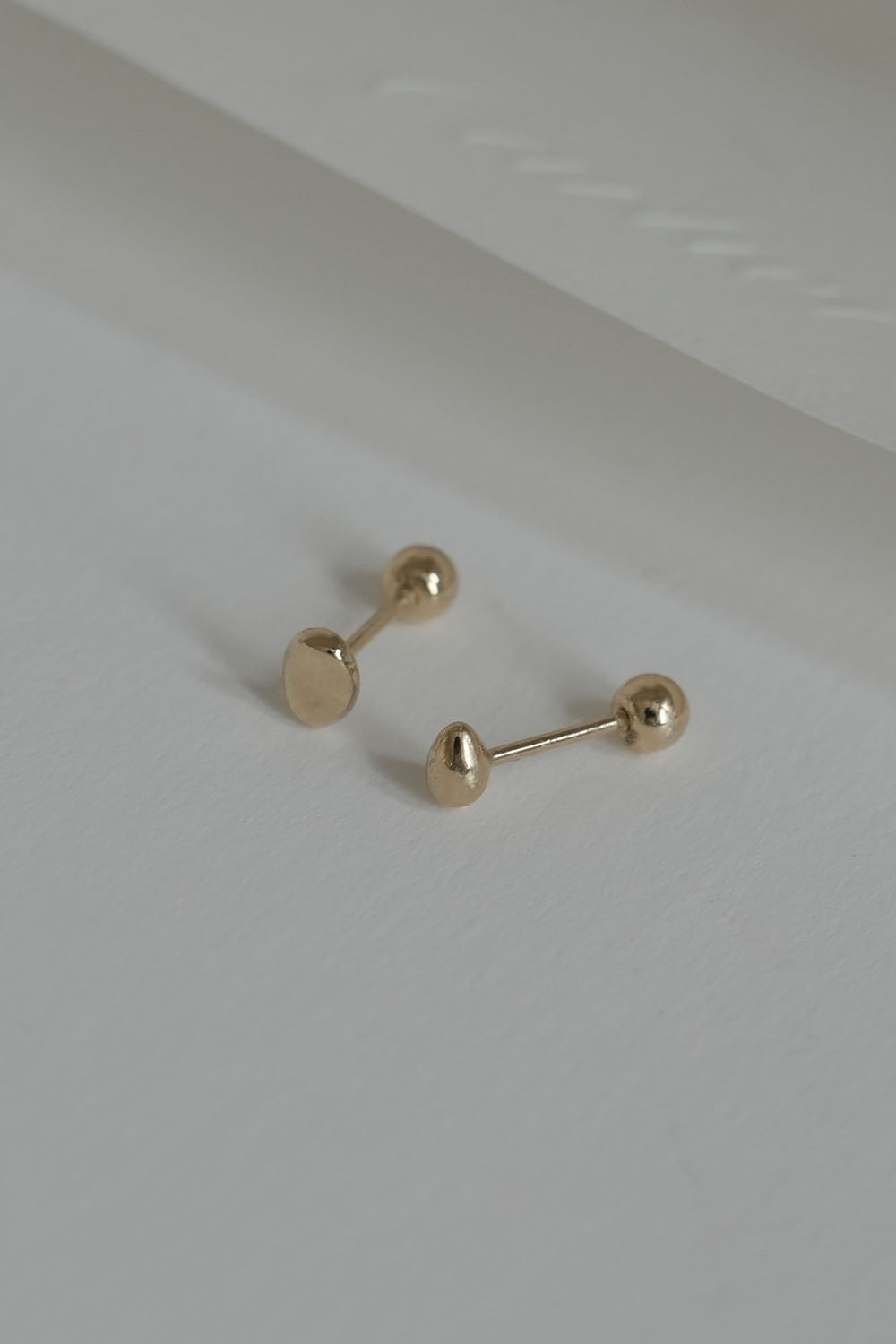 14k pebble & waterdrop piercing (2type) 21G