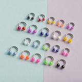 【即納】ネオン サーキュラーバーベル ピアッシング(2Size 10Color) 16G