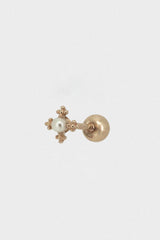 14k cross pearl piercing - 4MiLi (フォーミリ)