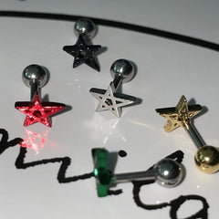 [Surgical] Star Sign Piercing (5 Colors) 16G 