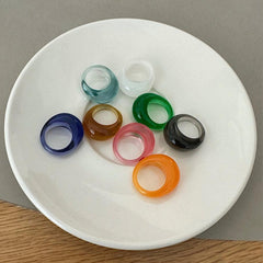 Volume Acrylic Homica Ring (8 Colors)