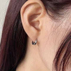 [サージカル]水滴 ワンタッチリング リングピアス (2color) 18G