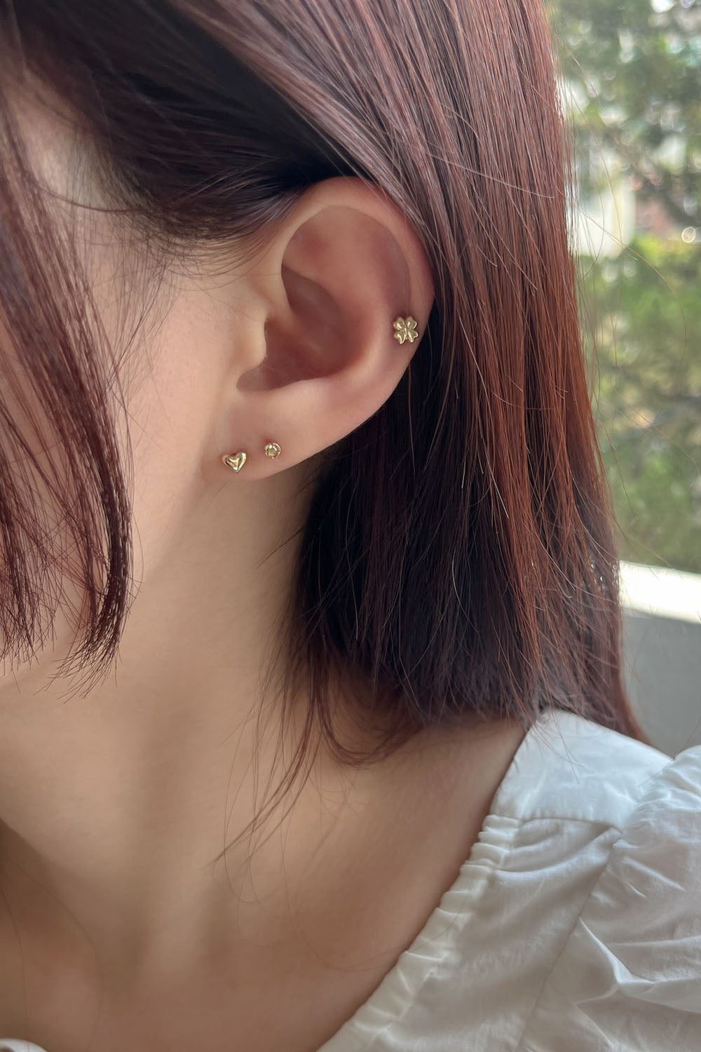 14k volume heart piercing 21G