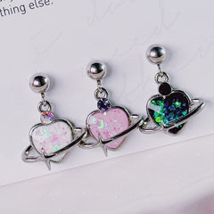 Cosmic Space Heart Planet (Piercing) 16G