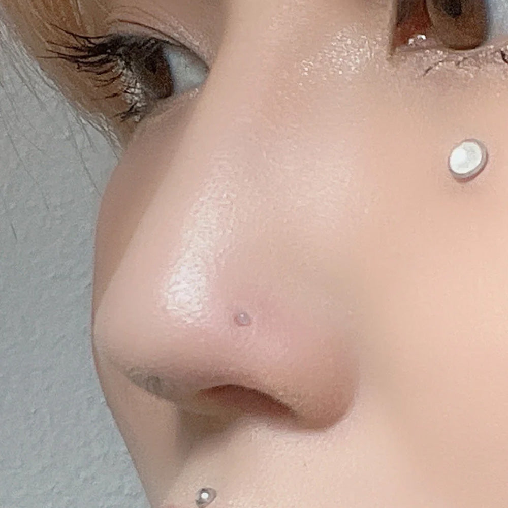 Transparent Piercing 20G Nose Piercing Silicone Soft Material Gentle on Holes (2 Types) 